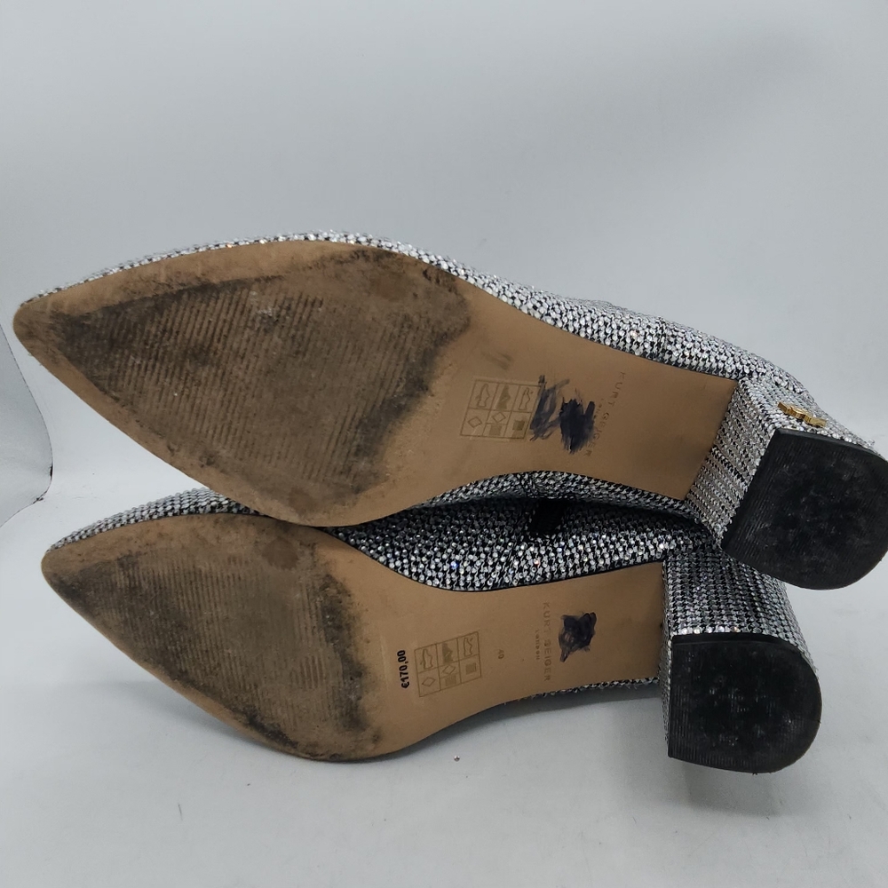 Kurt Geiger London Burlington Crystal Houndstooth Boots 40 - Picture 14 of 16